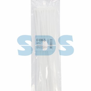 Хомут 4.8x300 белый 25шт Rexant (10/300)
