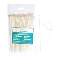 Хомут 2.5/3x150 белый Арктик морозостойкий -60°С...+95°С 100шт