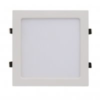 Светильник точечный квадрат 18Вт InHome SLP 4000К 1260Лм 225мм белый (20)