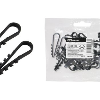 Дюбель-хомут 19-25 черный 100шт TDM ДХК-25 (10)
