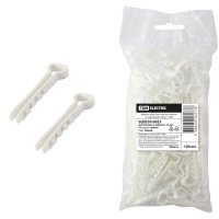 Дюбель-хомут плоский  6-14 белый 100шт TDM (10/100)