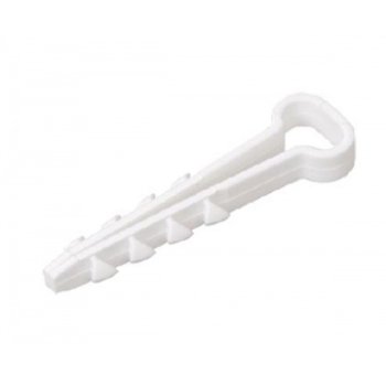 Дюбель-хомут плоский 8-5 белый 100шт Росдюбель (80)