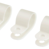 Клипса для кабеля  6мм белый 100шт TDM СКН (20)