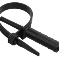 Хомут дюбельный 7x150 черный 50шт IEK ХД (5)
