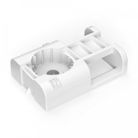 Площадка под хомут 20х32мм прямой монтаж белый Промрукав (100/1500)