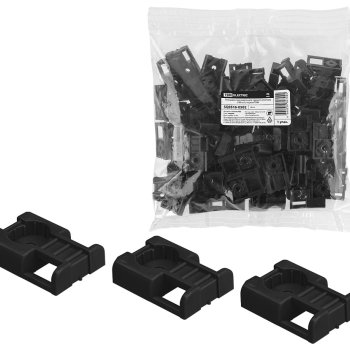 Площадка под хомут 20х32 прямой монтаж черный 100шт TDM (15)