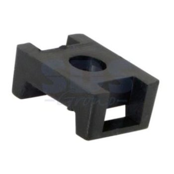 Площадка под хомут 22x16 черный 10шт Rexant (10)