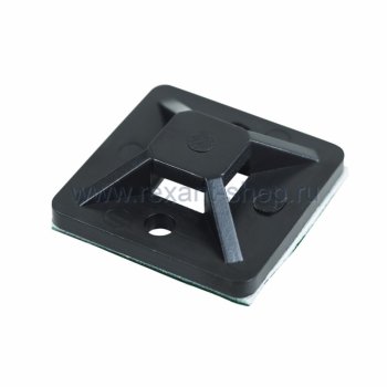 Площадка под хомут 25х25 самоклеящаяся чёрный 100шт Rexant