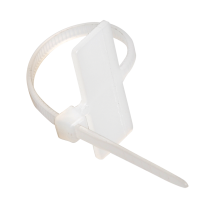 Хомут 2.5x100 с площадкой белый 100шт IEK ХП2 (10)