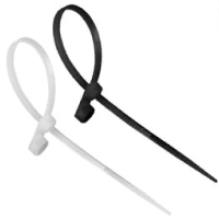 Хомут с монтажным отверстием 4.3x200 белый 100шт TDM (10)