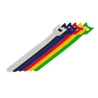 Хомут-липучка 12x150 разноцветные 12шт Rexant