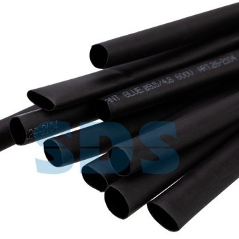 Трубка термоусадочная двухстенная клеевая ТУТнг 9.5/4.75 черный 1м Rexant (10)