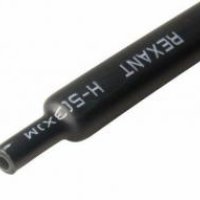 Трубка термоусадочная клеевая ТУТнг 12/4 черный по 1м Rexant (10)