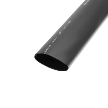 Трубка термоусадочная клеевая ТУТнг 38/19 черный по 1м Rexant (4)