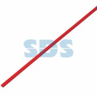 Трубка термоусадочная ТУТнг 2.5/1.25мм красный 1м Rexant (50)