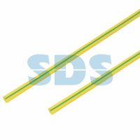 Трубка термоусадочная ТУТнг 3/1.5мм желто-зеленый 1м Rexant (50)