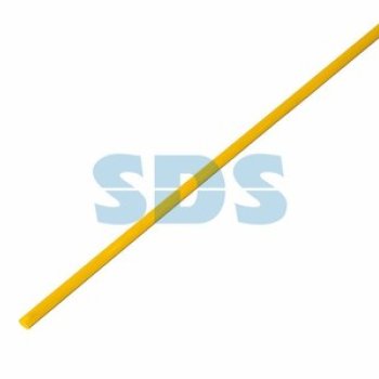 Трубка термоусадочная ТУТнг 3/1.5мм желтый 1м Rexant (50)