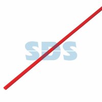 Трубка термоусадочная ТУТнг 3/1.5мм красный 1м Rexant (50)