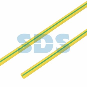 Трубка термоусадочная ТУТнг 4/2мм желто-зеленый 1м Rexant (50)