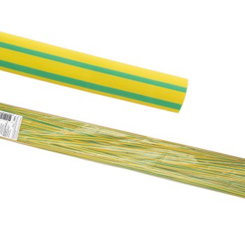 Трубка термоусадочная ТУТнг 6/3мм желто-зелёный 1м TDM (50)