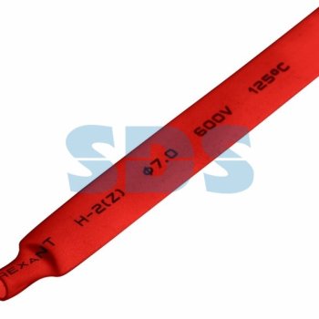 Трубка термоусадочная ТУТнг 7/3.5мм красный 1м Rexant (50)