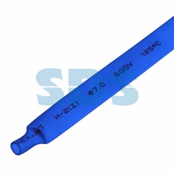 Трубка термоусадочная ТУТнг 7/3.5мм синий 1м Rexant (50)