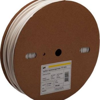 Трубка термоусадочная ТУТнг 8/4мм белый ролл 100м IEK (13)