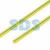 Трубка термоусадочная ТУТнг 8/4 желто-зеленый 1м Rexant (50)