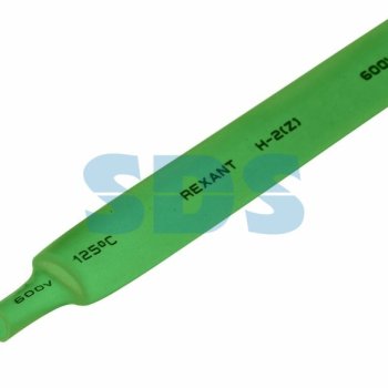 Трубка термоусадочная ТУТнг 9/4.5мм зеленый 1м Rexant (50)