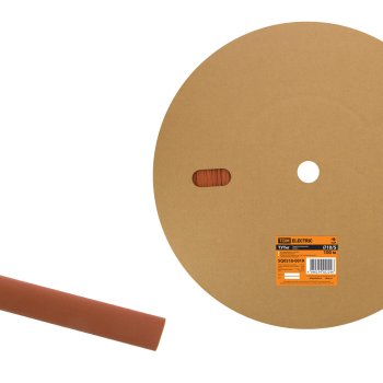 Трубка термоусадочная ТУТнг 10/5мм красный ролл TDM (100)