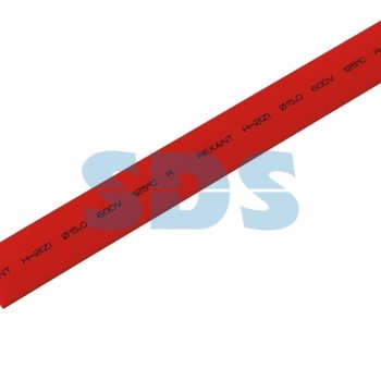 Трубка термоусадочная ТУТнг 15/7.5 красный 1м Rexant (50)