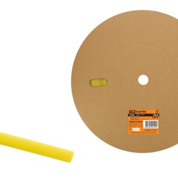 Трубка термоусадочная ТУТнг 16/8 жёлтый ролл TDM (100)