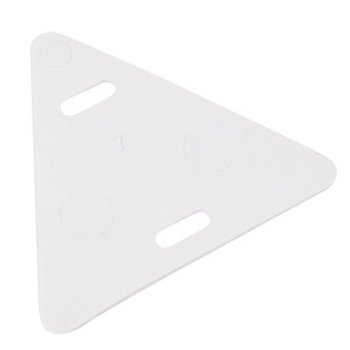 Бирка У-136 треугольник 100шт белый Rexant