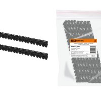 Маркер наборный "0" черный 1,5 мм2 (150шт.) (10)