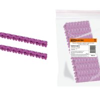 Маркер наборный "7" фиолетовый 2,5 мм2 (150шт.) (10)