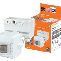 Датчик движения TDM ДДПр-01 1100Вт 120° 12м белый IP44 (60)
