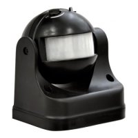 Датчик движения инфракрасный настенный Camelion LX-39 1200Вт 180° 12м IP44 черный (50)