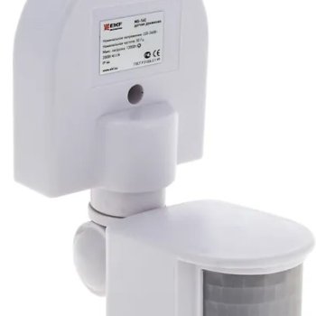 Датчик движения инфракрасный настенный EKF MS-16C 1200Вт 180° 12м IP44 белый (50)