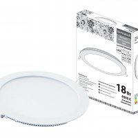 Светильник точечный круг 18Вт 4000К TDM СВО Даунлайт 1080Лм d205мм белый (30)