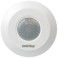 Датчик движения инфракрасный потолочный Smartbuy MS-012 800Вт 360° (сверху) до 4м IP20 белый (100)