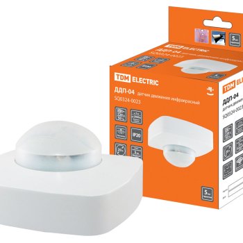 Датчик движения TDM ДДП-04 2200Вт 360° 20м белый (50)