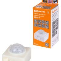 Датчик движения TDM ДДСк-02  40Вт 360° 6м белый IP20 (100)