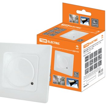 Датчик движения микроволновый TDM ДДМ-05В 1200Вт 15м 180° IP20 (100)