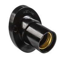 Патрон карболит настенный Е27 InHome (12/300)