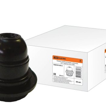 Патрон карболитовый подвесной кольцо Е27 TDM (50)