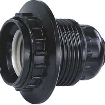 Патрон карболит подвесной кольцо Е27 (200)*