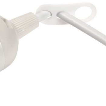 Патрон пластиковый подвесной Е27 белый клемма Smartbuy (50)