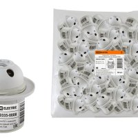 Патрон пластик подвесной кольцо Е27 белый TDM штрихкод (50)