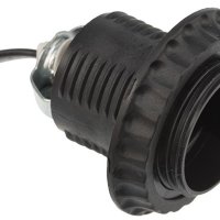 Патрон пластиковый подвесной кольцо провод Е27 черный Rexant (200)