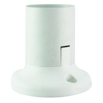 Патрон пластиковый потолочный Е27 белый TDM (10)